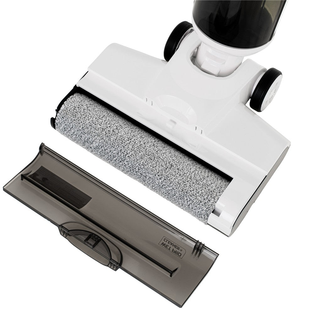 Adler AD 7077 Nass-Trockensauger 2-in-1 kabellos, Akku Hartbodenreiniger mit Saug- und Wischfunktion, HEPA 13, Selbstreinigung, LED Display, 27 Min Laufzeit, Weiß-Schwarz