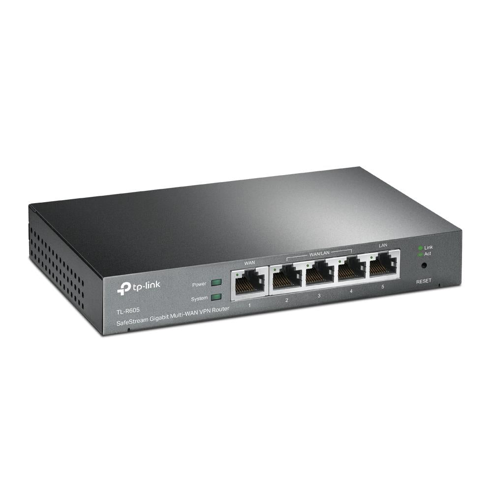 TP-Link TL-R605 SafeStream Gigabit Multi-WAN VPN Router Schwarz