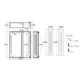 LogiLink Konsolidierungspunkt-Gehäuse für 8 oder 12 Keystone Module CP Stahl