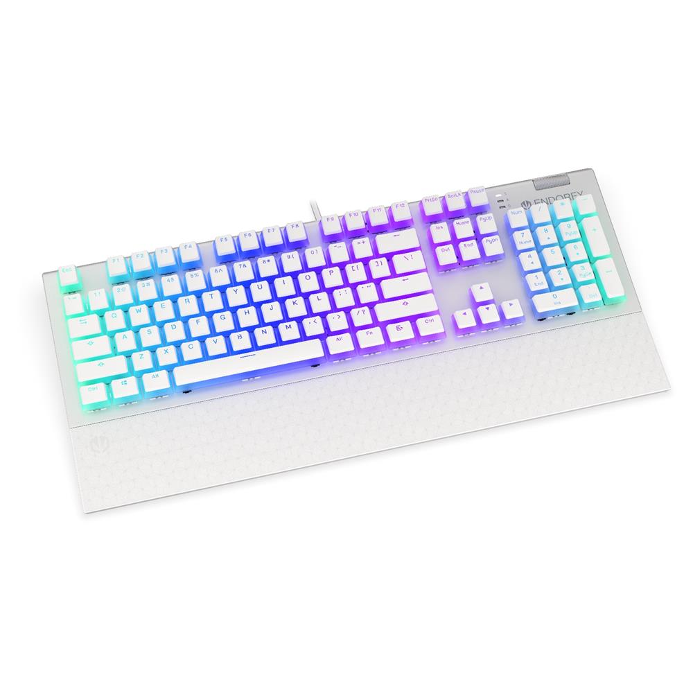 ENDORFY EY5A035 - Mechanische Tastatur (US-Layout), Omnis Pudding Onyx White Brown, Full Size