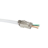 LogiLink RJ45 Modularstecker Cat 6 geschirmt vorne offen 50 Stück