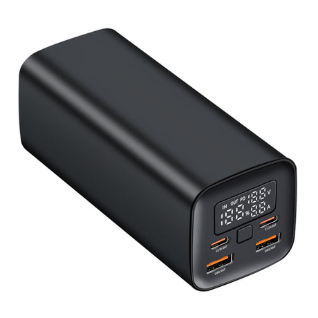 LogiLink Powerbank 20.000 mAh, QC 3.0 & PD 3.0, 65 W Schnellladen, Schwarz
