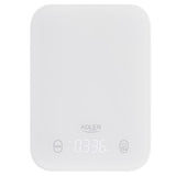 Adler AD 3181 Küchenwaage digital LED Anzeige Haushaltswaage Tara Funktion weiß