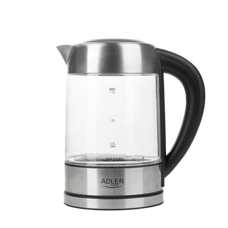 Adler AD 1247 Wasserkocher, 1,7 Liter, 2200 Watt, mit Display und Temperatureinstellung