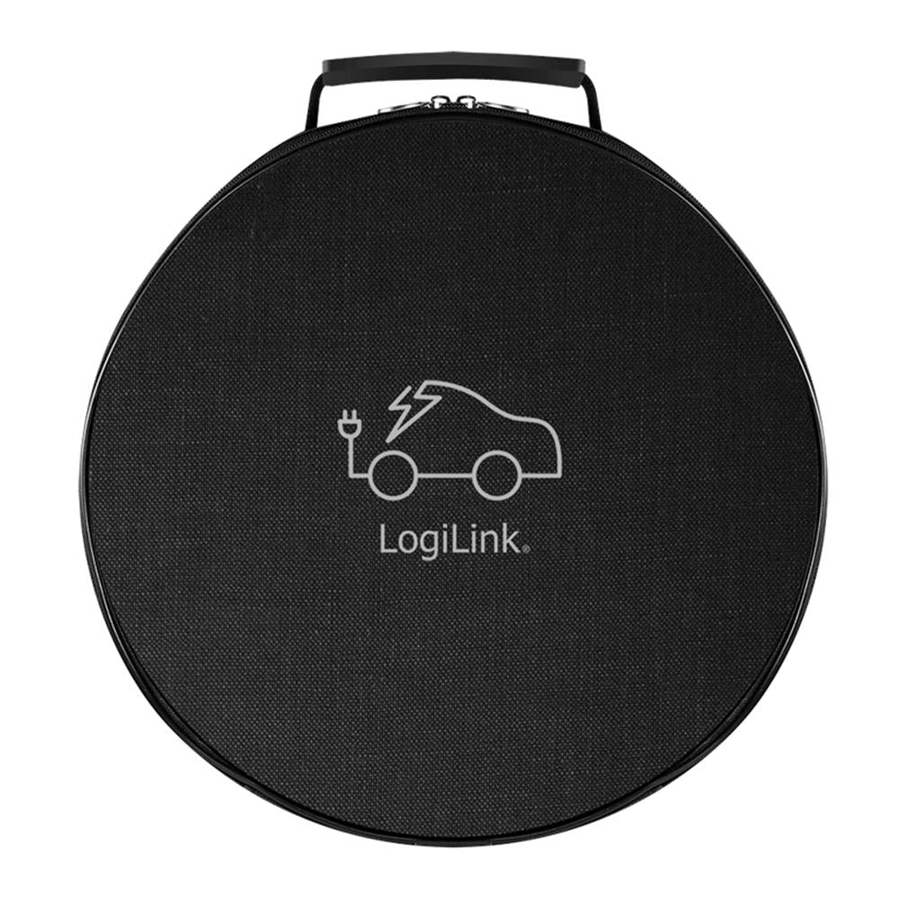 LogiLink Mobile EV-Ladestation für Elektro-Autos, CEE 7/7 zu Typ 2, 1-phasig, 16 A, 3,7 kW, 5 m