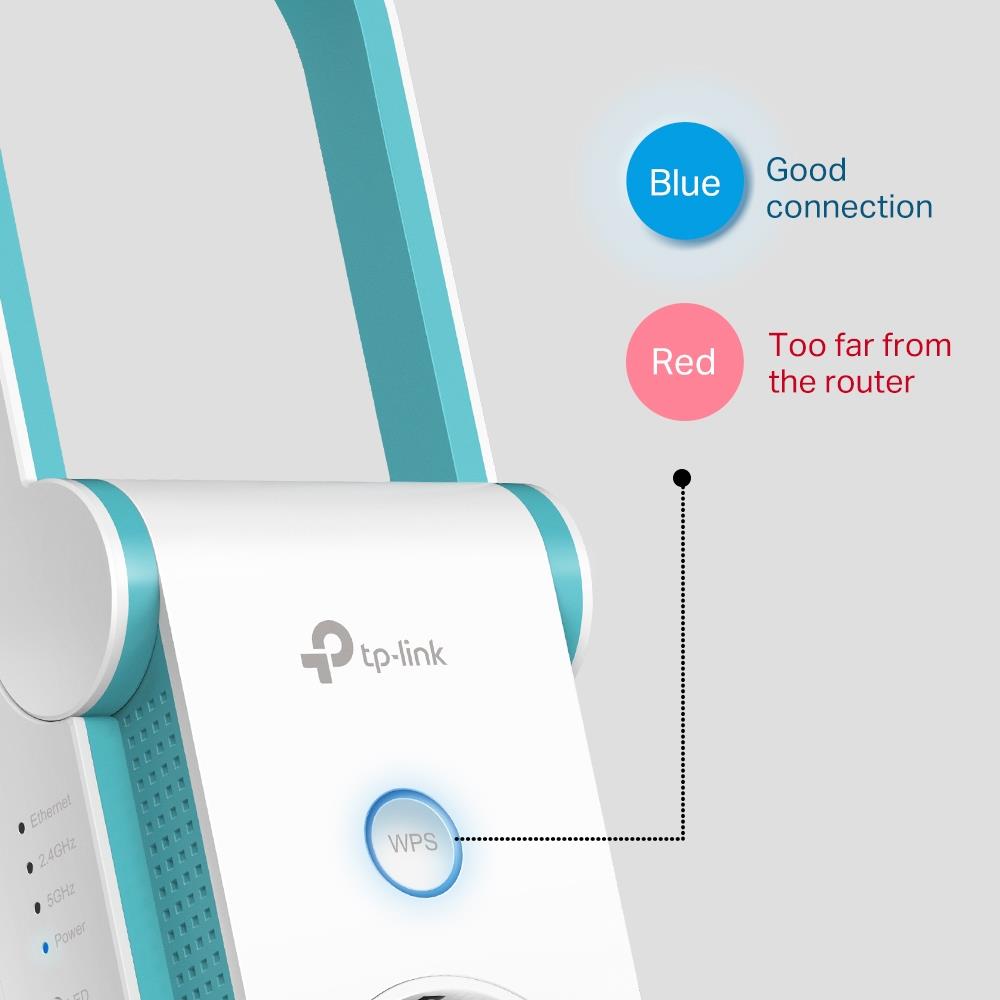 TP-Link RE365 AC1200 Dualband WLAN Repeater mit Steckdose 5GHz 2.5 GHz LED l refurbished