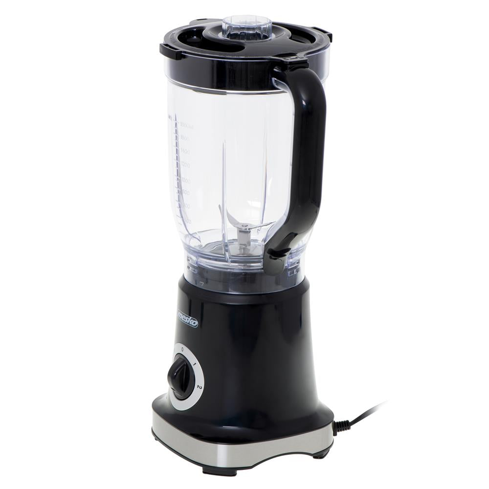 Mesko MS 4079b Standmixer Schwarz 1,8 Liter 1000W Mixer Smoothie Maker Edelstahl Messer Kunststoff