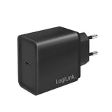 LogiLink Steckdosenadapter mit USB-C Power-Delivery, 18W, Schwarz