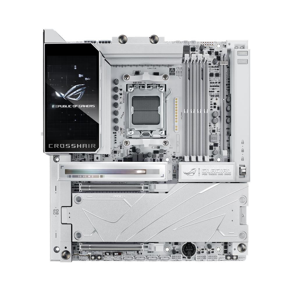 ASUS ROG CROSSHAIR X870E GLACIAL Mainboard AM5 E-ATX DDR5 PCIe 5.0 WiFi 7