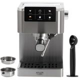 Adler AD 4390 Siebträgermaschine 20 Bar, PID Temperaturkontrolle, Thermoblock, Milchaufschäumer, 1350 W