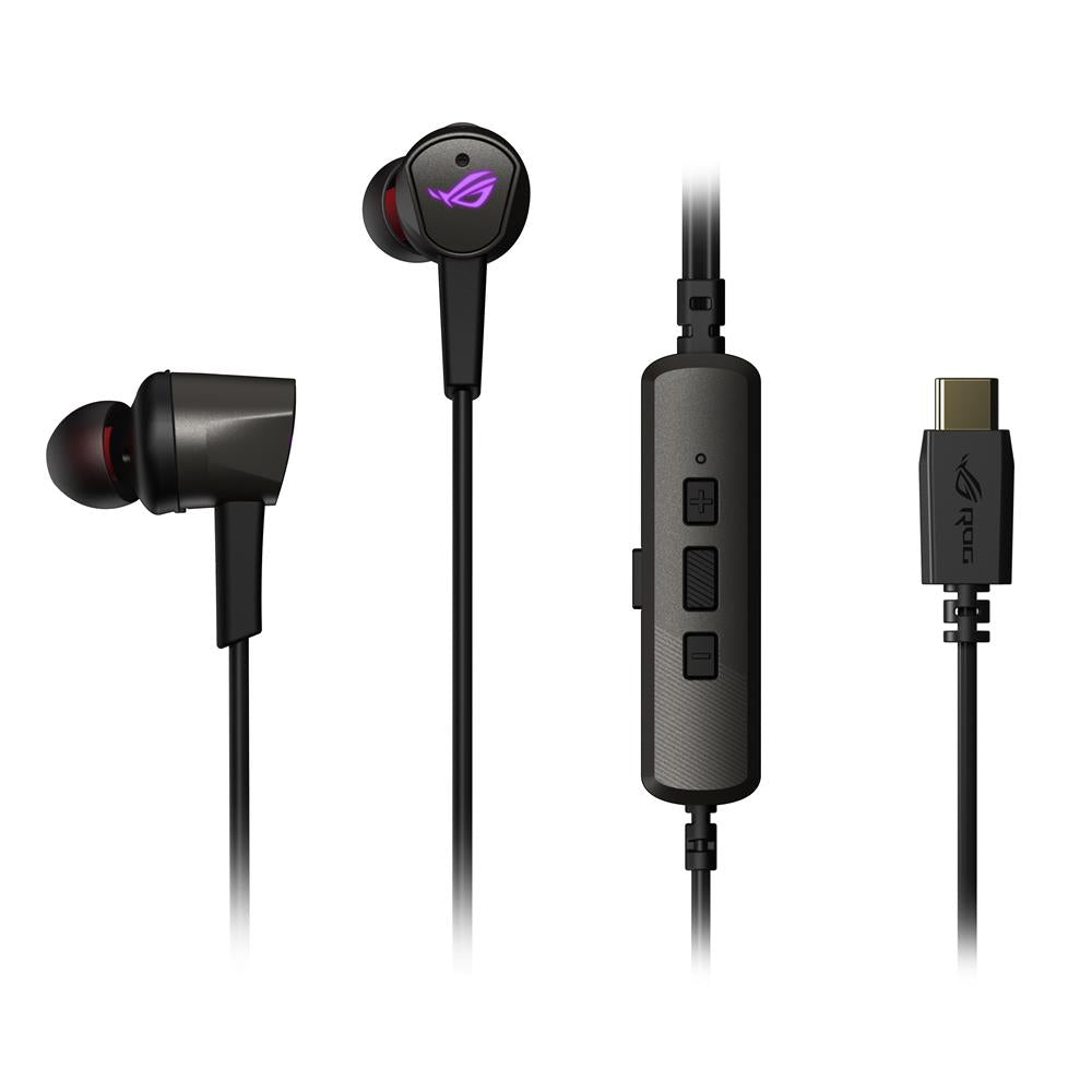 ASUS ROG Cetra II In-Ear-Gaming-Kopfhörer ANC LSR USB-C kompatibel mit PCs Notebooks Mobiltelefonen