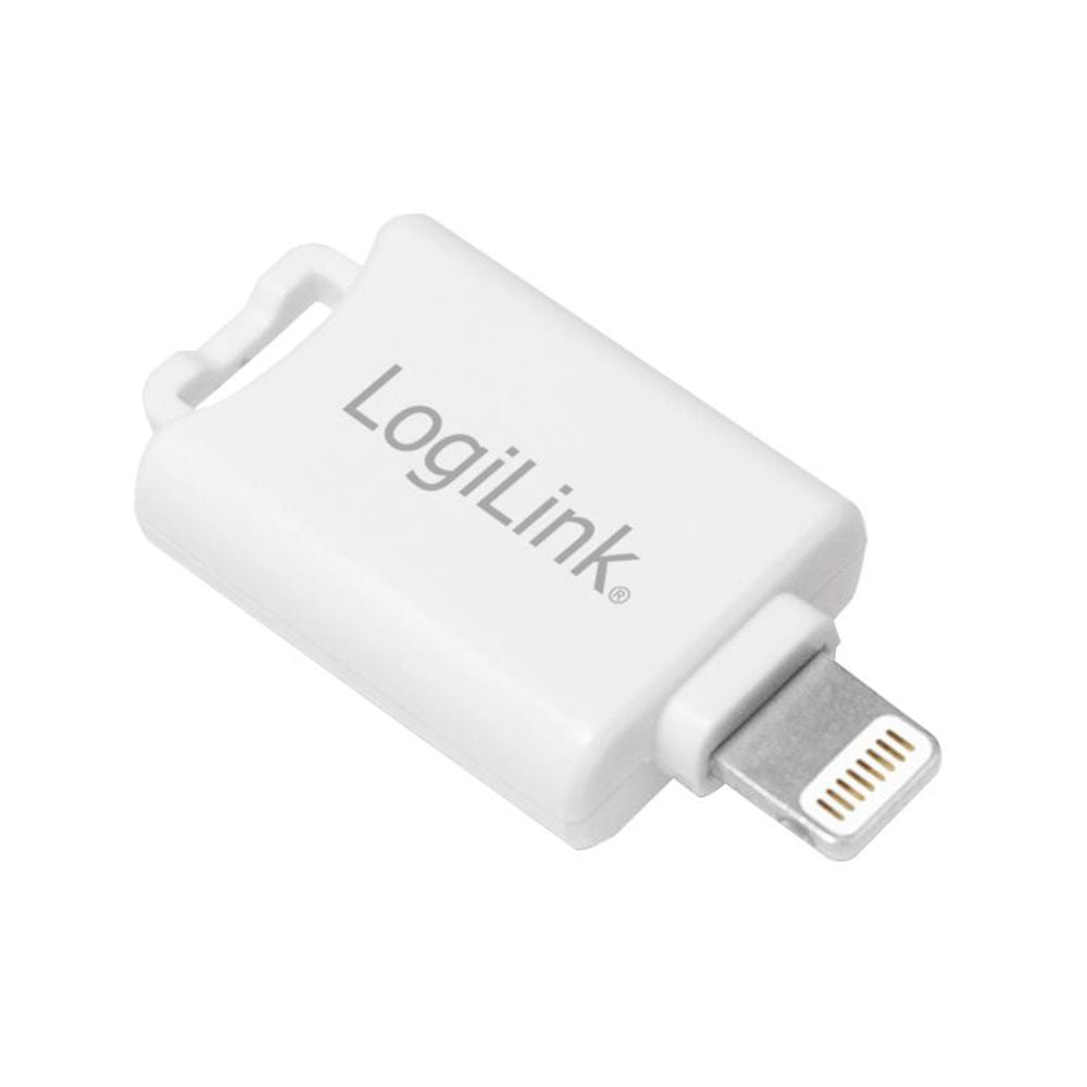 LogiLink Lightning zu microSD iCard Reader Kartenleser Weiß