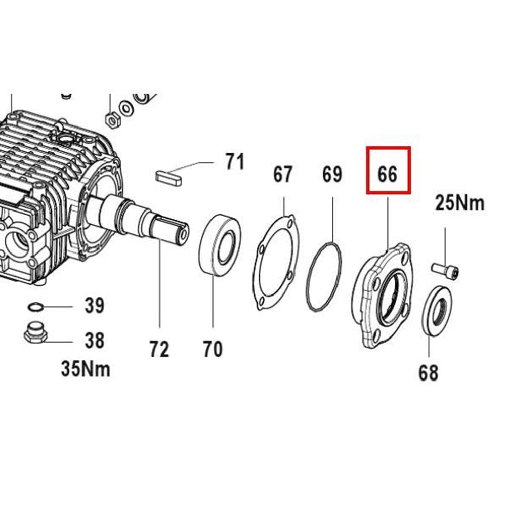 Nilfisk Original 31001177 Flange Flansch