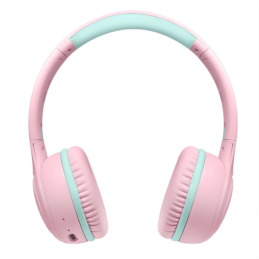LogiLink Bluetooth 5.4 Kinderheadset, max. 85 dB, mit Mikrofon, faltbar, Pink