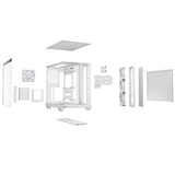 be quiet! Light Base 500 LX White PC-Gehäuse vollständig verglaste Front- und Seitenpaneele Show Case