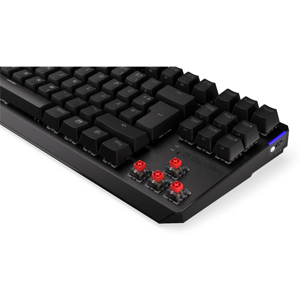 ENDORFY Keyboard Thock TKL Wireless, Tastatur, DE-Layout, Kabellos, Schwarz, Beleuchtet
