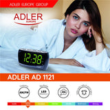 Adler AD 1121 Radiowecker AM/FM Uhr mit Helligkeitsregler und extra großem Display