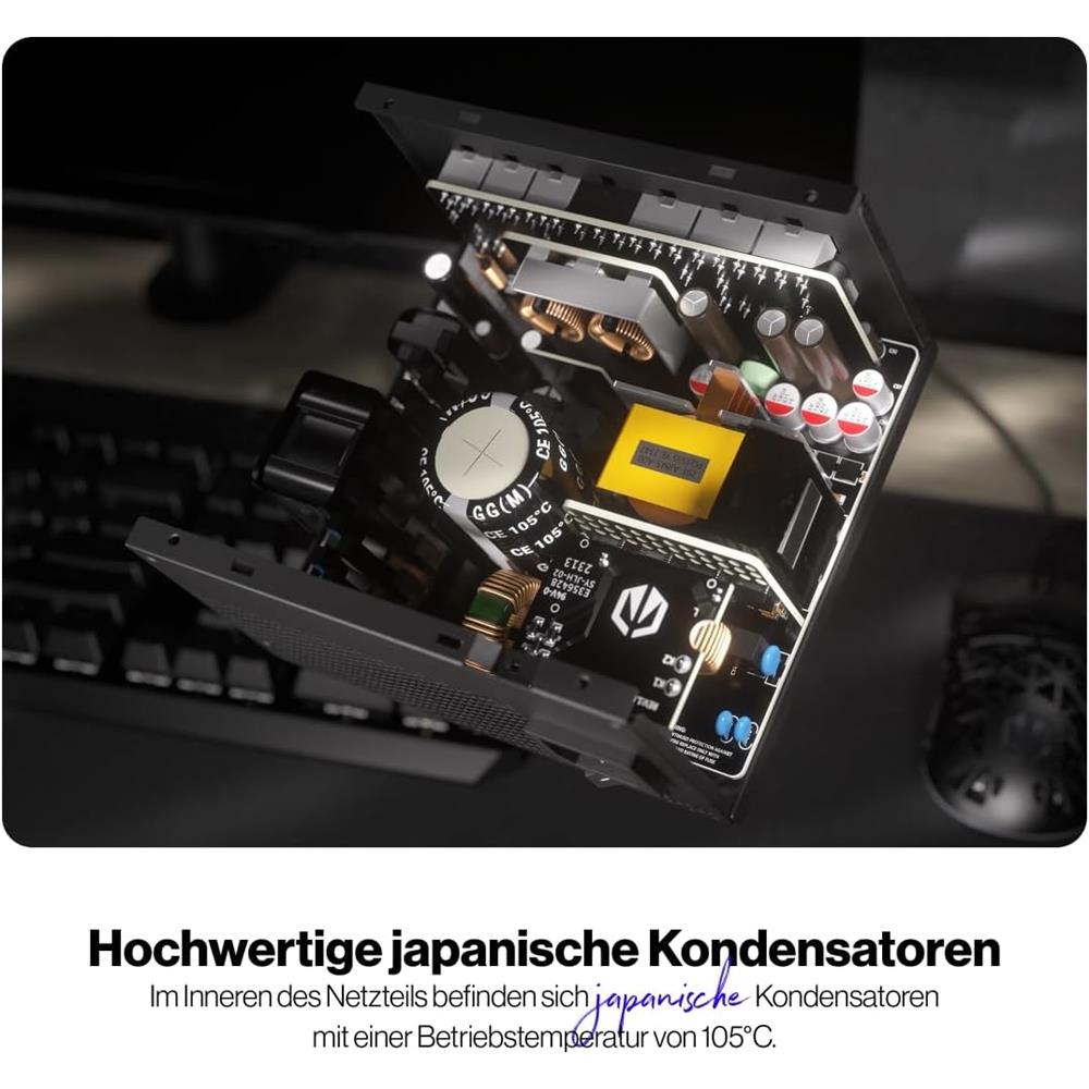 ENDORFY Supremo FM6 Gold 1000W, ATX 3.1 PC Netzteil, 80 Plus Gold-Zertifizierung