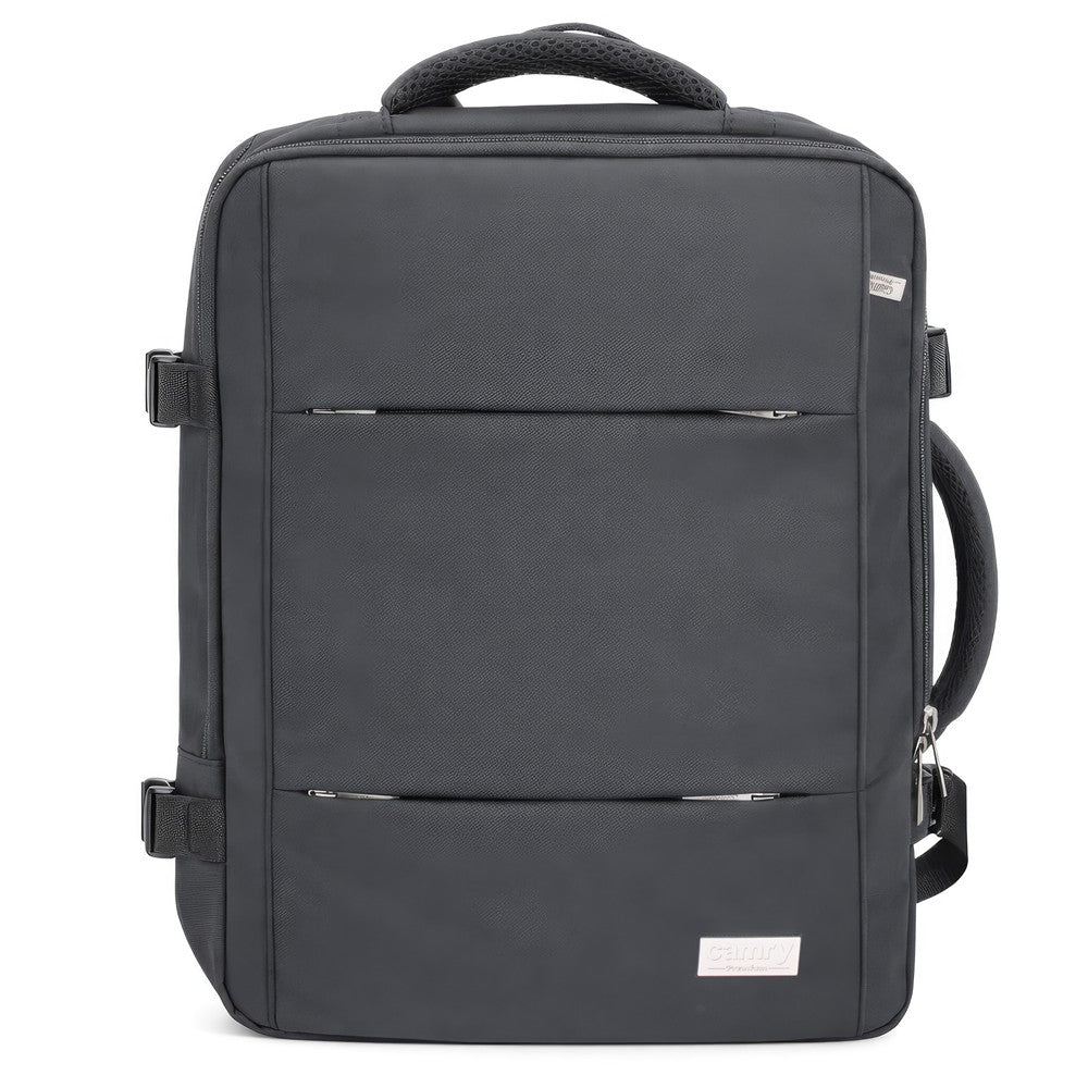 Camry CR 6881dg Business Rucksack 24 L erweiterbar, Handgepäck Rucksack 40x20x30 cm, Laptoprucksack bis 15,6 Zoll, RFID, USB, YKK-Reißverschlüsse, wasserabweisend