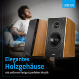 Edifier R2000DB – 2.0 Bluetooth Lautsprecher, 120W RMS, Optical, Warm Oak