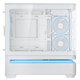 ASUS Prime AP202 ARGB White mATX PC Gehäuse mit Panorama Glas und GPU bis 420 mm