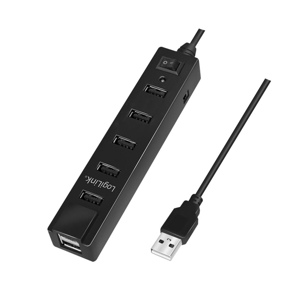 LogiLink USB 2.0 Hub, 7-Port mit EIN/AUS Schalter