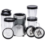 Adler AD 4084 Mixer Smoothie Maker Set Standmixer Blender elektrisch silber