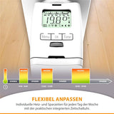 IOIO Elektronisches Heizungsthermostat HT 2000 4er Pack Thermostat programmierbar digital weiß