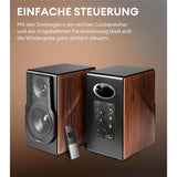 Edifier S3000MKII Bluetooth-Regallautsprechersystem mit 256W RMS Ausgangsleistung, Holzfarben