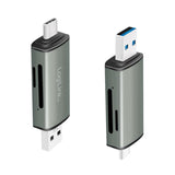 LogiLink USB 3.2 Gen1-Kartenleser, für SD- und microSD-Karte, Aluminiumgehäuse