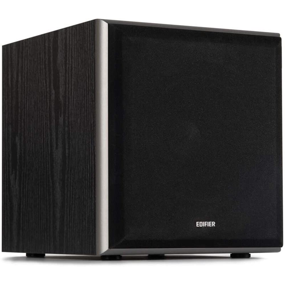 Edifier T5 Aktiv-Subwoofer mit Low-Pass Filter und 20,3cm (8") Basstreiber (70 Watt), Schwarz