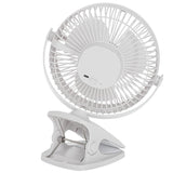 Adler AD 7342 White 2-in-1 Akku-Ventilator – Tisch- & Clipventilator, leise & flexibel