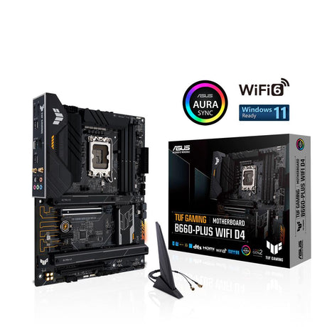 ASUS TUF GAMING B660-PLUS WIFI D4 Mainboard Sockel Intel LGA 1700 (Intel B660, ATX, DDR4, 3x M.2)