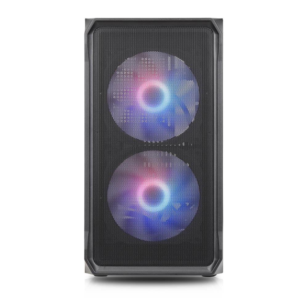Silentware Air 10 Black – Kompaktes mATX PC-Gehäuse mit Mesh-Front & Glas-Seitenfenster