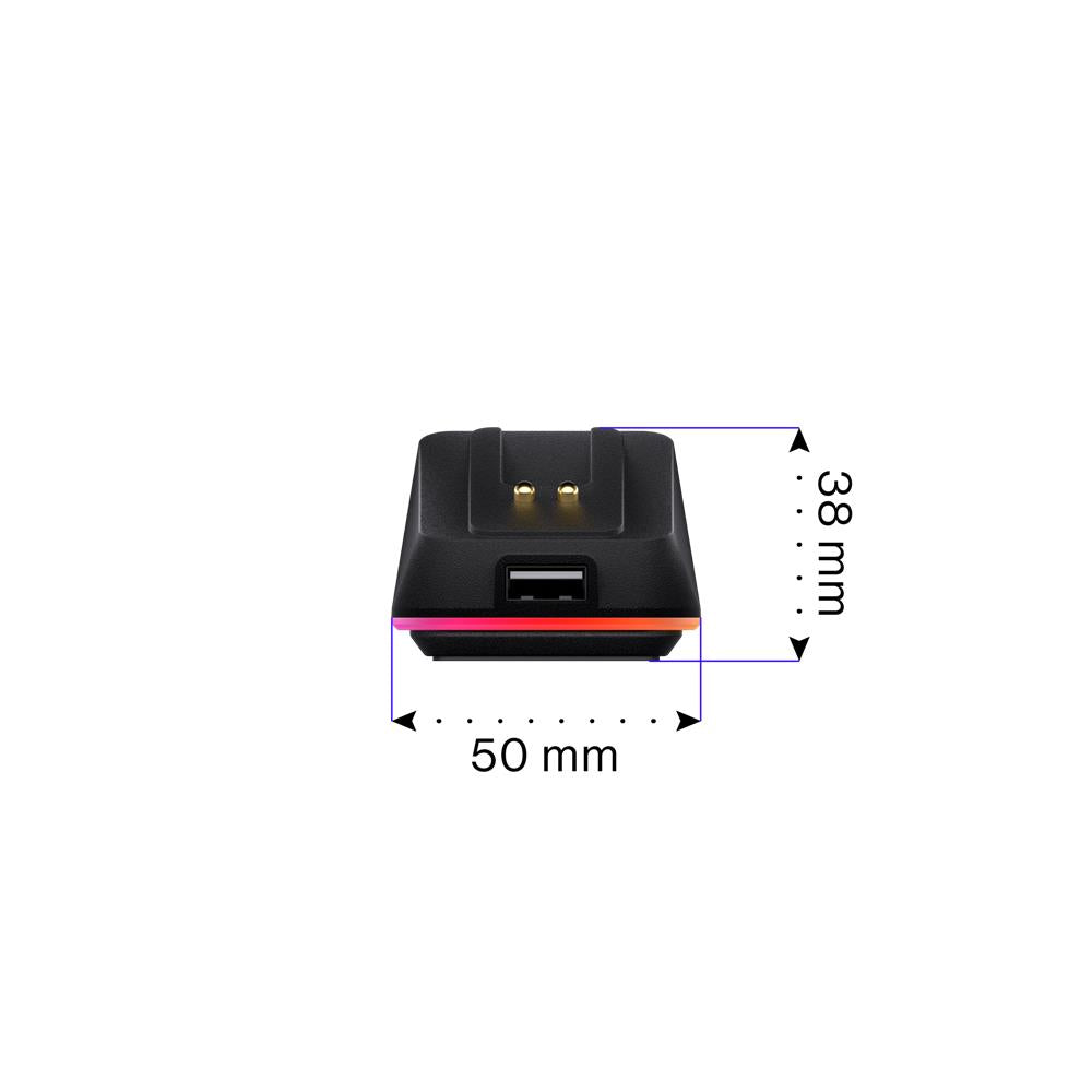 ENDORFY Maus Ladestation Mouse Dock Kompatibel LIV Wireless Gaming Maus, RGB, Schwarz