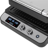 Adler AD 3059 Elektrogrill in Silber, 3000 Watt, mit antihaftbeschichtete Grillplatten