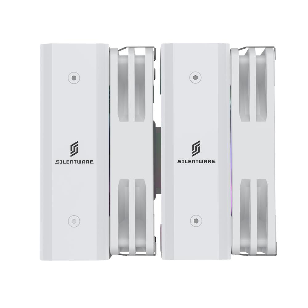 Silentware Titan White – CPU-Luftkühler, Dual-Tower, A-RGB, 265W TDP