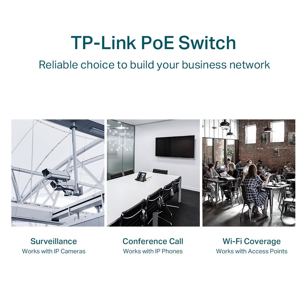 TP-Link TL-SG1428PE 28-Port Gigabit Easy Smart Switch mit 24-Port PoE+