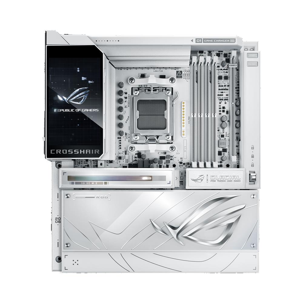 ASUS ROG CROSSHAIR X870E GLACIAL Mainboard AM5 E-ATX DDR5 PCIe 5.0 WiFi 7