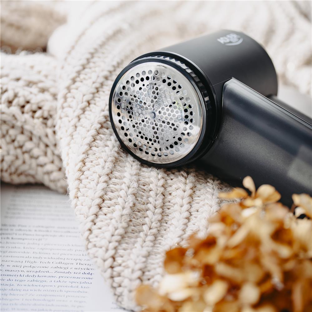 Adler AD 9617 Fusselentferner LCD schwarz – 3 Geschwindigkeiten & USB-Ladung