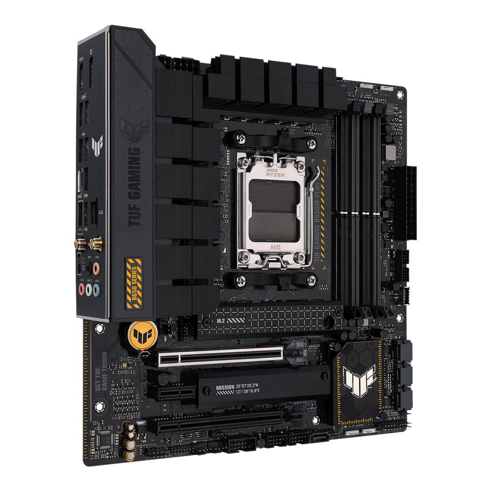 ASUS TUF GAMING B650M-PLUS WIFI Mainboard Sockel AMD AM5 Ryzen 7000 micro-ATX PCIe 5.0 DDR5