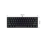 ENDORFY EY5A071 - Keyboards (US) Thock Compact Kailh RD, Tastatur, Schwarz, ENG-Layout, Beleuchtet