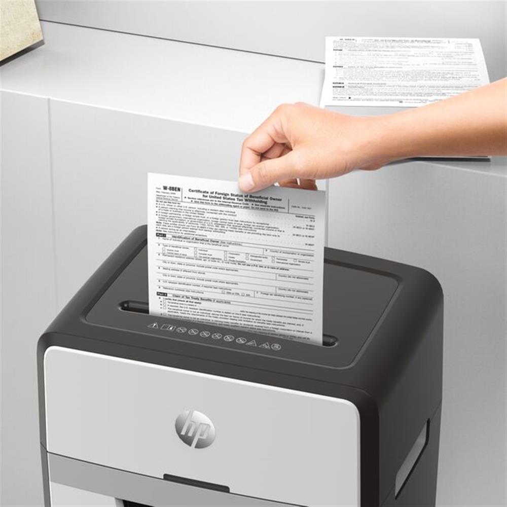 HP OneShred 16MC - Aktenvernichter, Sicherheitsstufe P-5, Micro Cut, 16 Blatt, 65 dB, 30 Liter