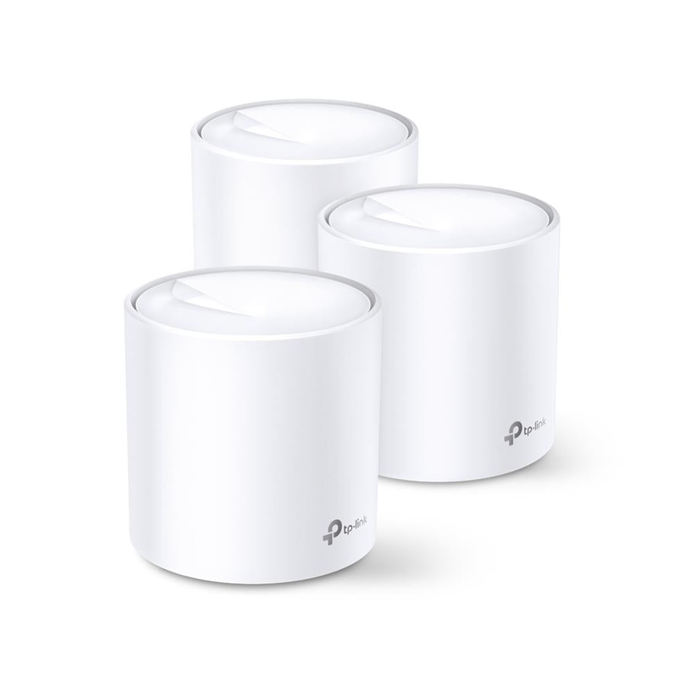 TP-Link Deco X20 WLAN Mesh Set (3er Pack) AX1800 Dualband Wi-Fi 6 Router Reichweite bis zu 538 m²