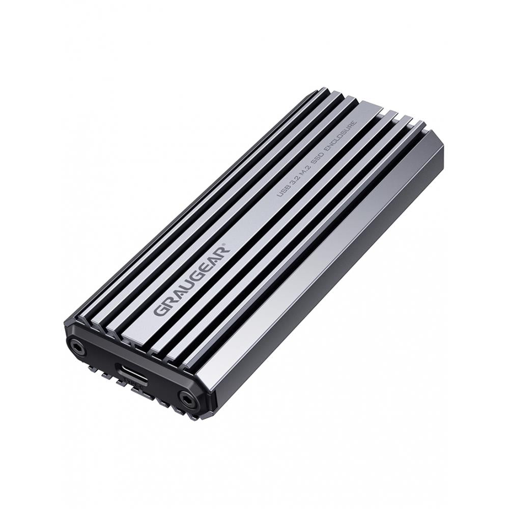 GRAUGEAR USB Type-C Gehäuse für M.2 NVMe SSD, Wassergeschütztes Aluminiumgehäuse