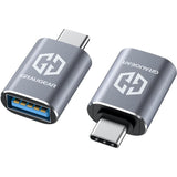 GRAUGEAR USB 3.2 Gen2 Type-C Adapter, Type-A Buchse zu Type-C Stecker, 2 Stück