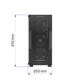 ENDORFY Regnum 400 ARGB, ATX PC-Gehäuse, inkl. 4x 120mm ARGB PWM-Lüfter, Seitenteil aus gehärtetem Glas | EY2A009