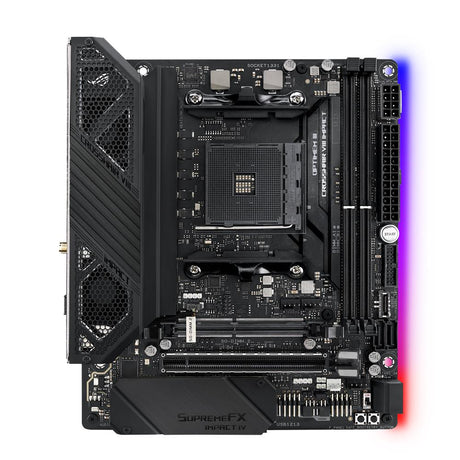 ASUS ROG Crosshair VIII Impact Gaming Mainboard AMD AM4 Sockel Mini-DTX-Formfaktor SO-DIMM.2 Wi-Fi 6