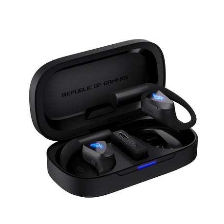 ASUS ROG Cetra Open Wireless Gaming Earbuds Bluetooth 2.4 GHz Schwarz