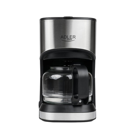 Adler AD 4407 Express-Kaffeemaschine Schwarz/Silber 0,7L 550 Watt mit Glaskanne